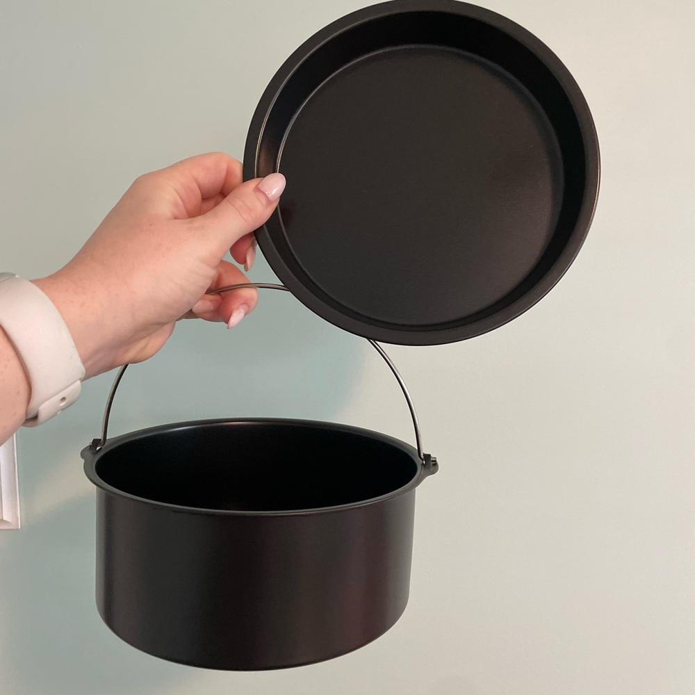 Black Non-Stick Cooking Pot for Air fryer